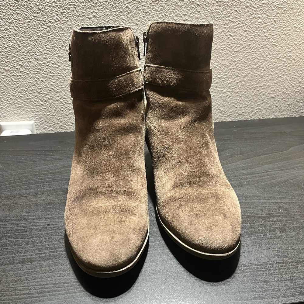 Earth Women's Ankle Boots in Brown Suede